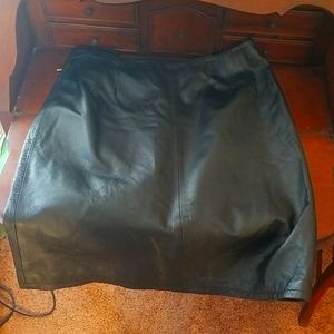 Vintage Leather Skirt